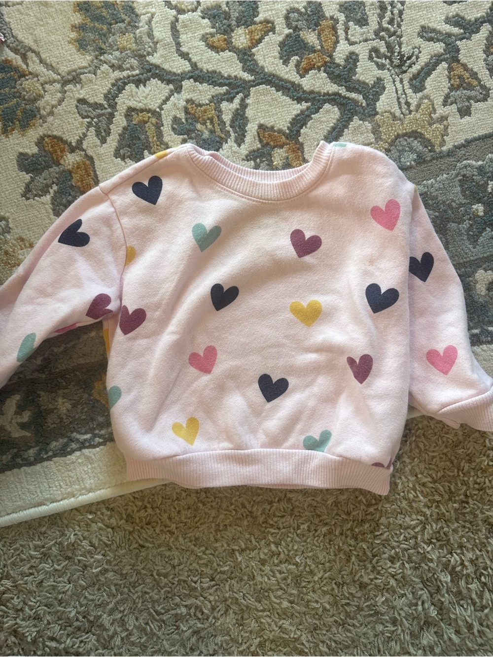Carter's Light Pink Plush-Lined Sweatshirt